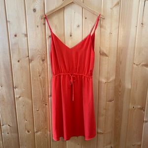 Babaton Red Silk Dress
